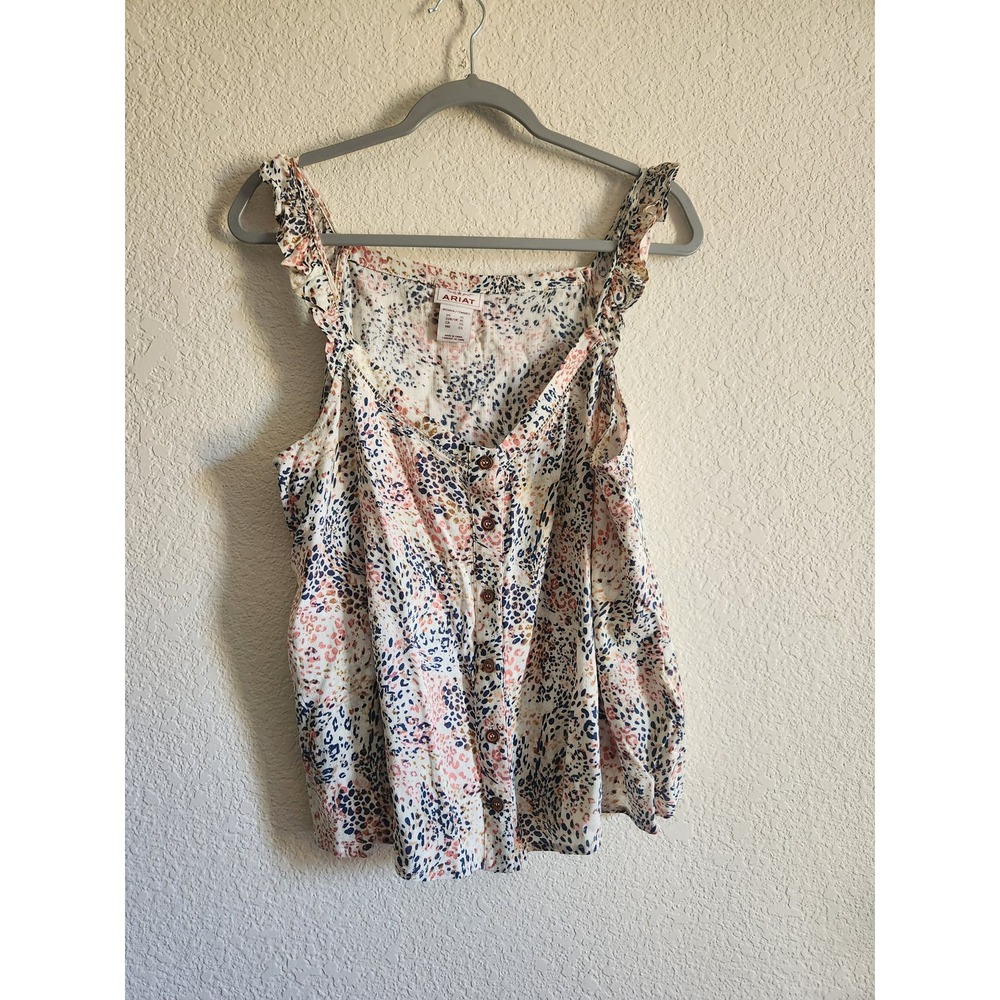 Ariat Women's Animal Print Flowy Top Xl